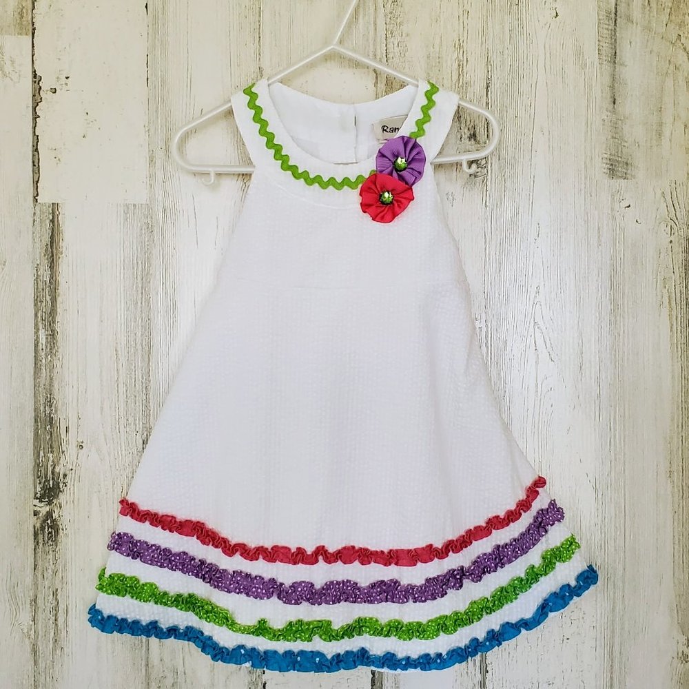 RARE TOO GIRLS SEERSUCKER SUMMER DRESS